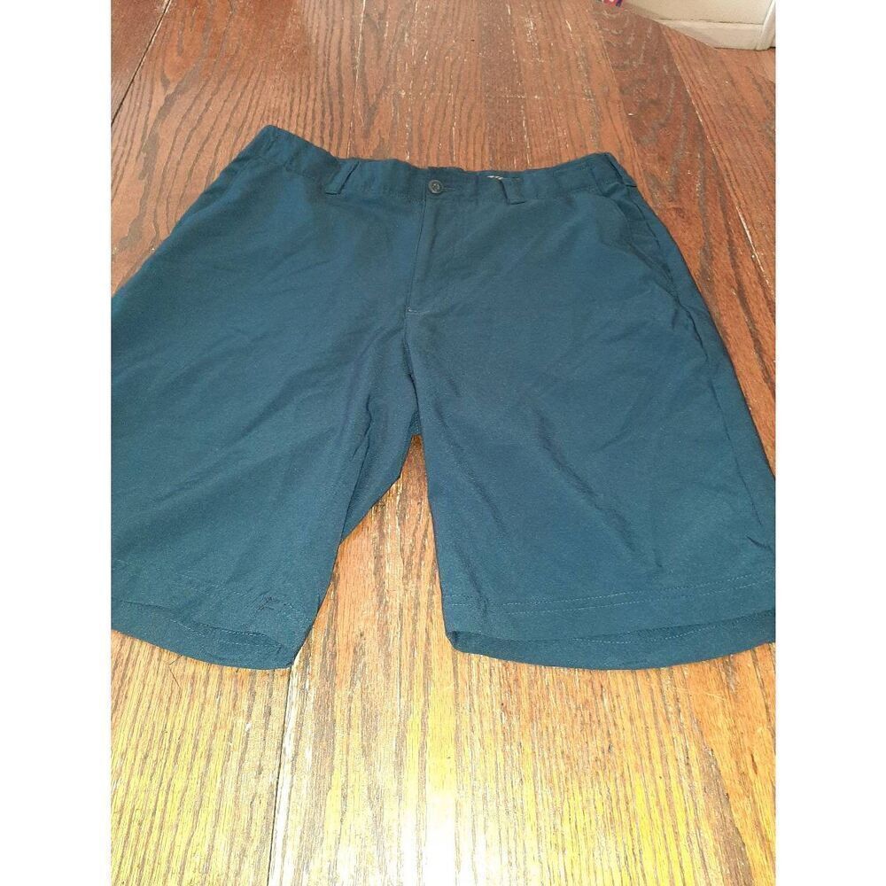 Mens 30" Ben Hogan Navy Blue Flat Front Chino Shorts with Pockets